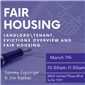 Landlord\Tenant, Evictions Overview and Fair Housing.